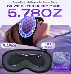 TOPOINT Sleep Mask IceSilk Comfort lining provides skin-friendly cooling
