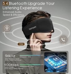 TOPOINT mask with built-in microphone for clear calls during travel