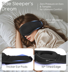 TOPOINT side-sleeper ear-wrap design reducing ear pressure