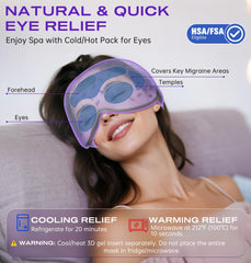 TOPOINT Sleep Mask Warm & Cold Pack for eye relief and refresh