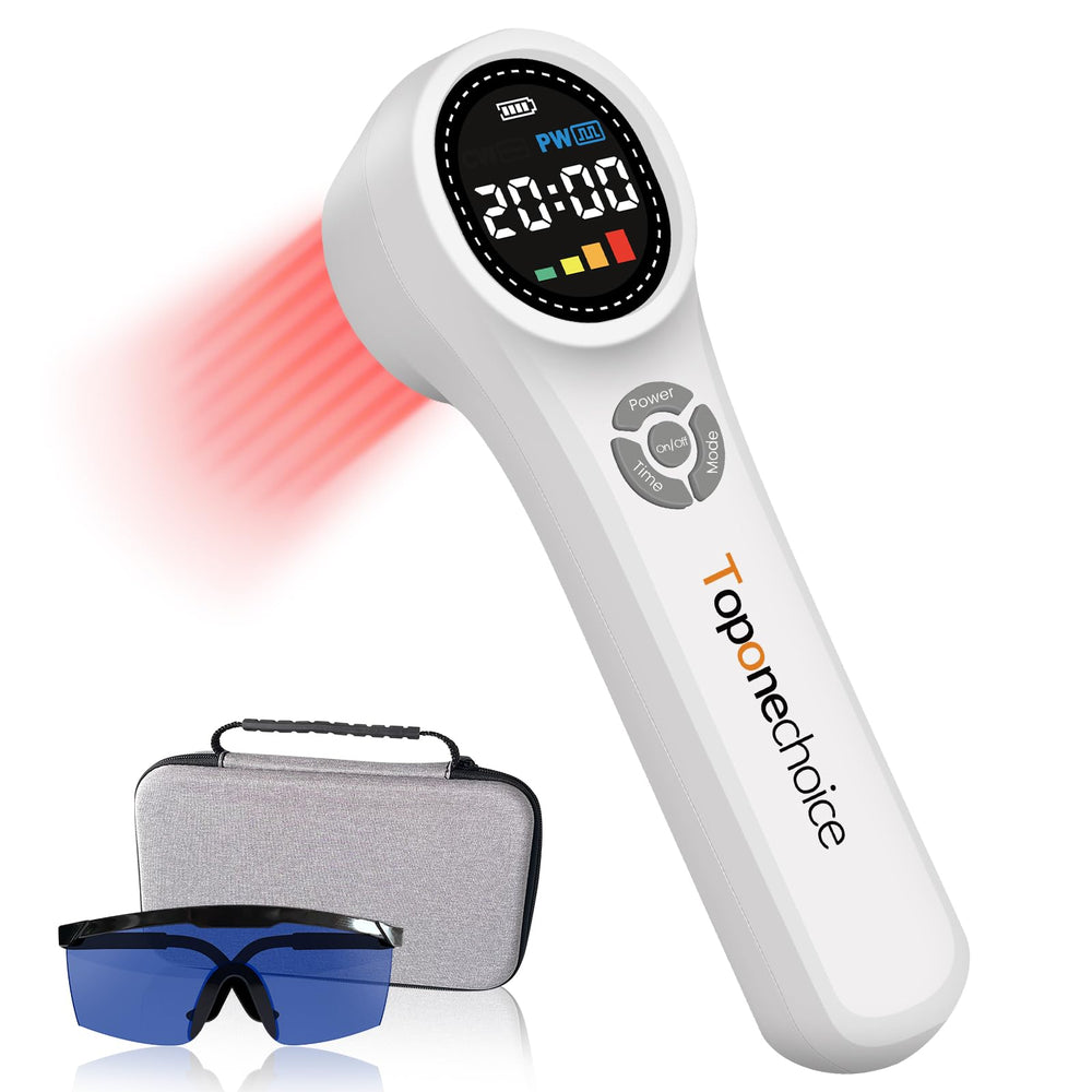 Toponechoice red-light device front view for convenient at-home therapy and symptom support