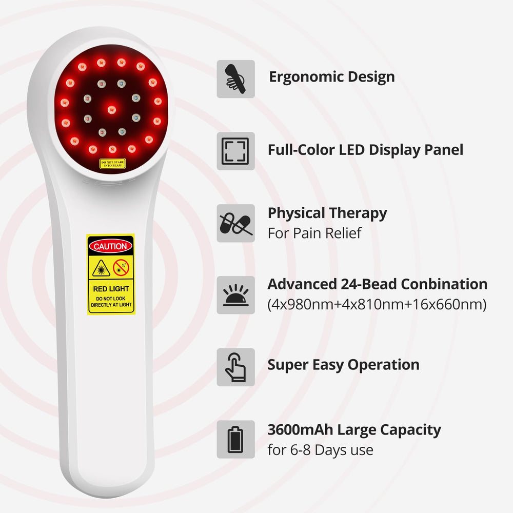 Toponechoice red-light device portable compact design for travel and on-the-go therapy