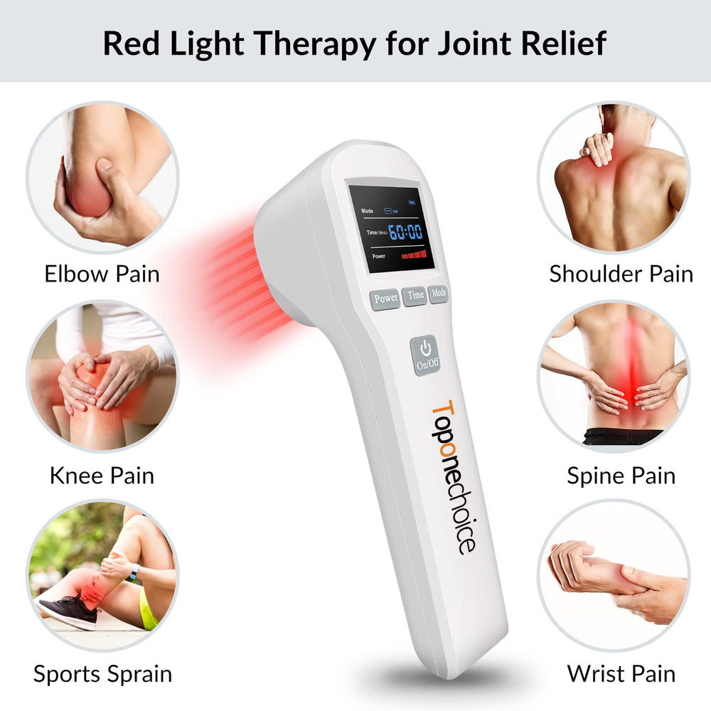 Toponechoice red light therapy device display panel with adjustable power and timer