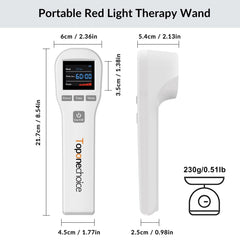 Toponechoice red light therapy device used for cat relaxation and ease