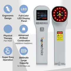 Toponechoice red light therapy device travel-use setup for on-the-go sessions