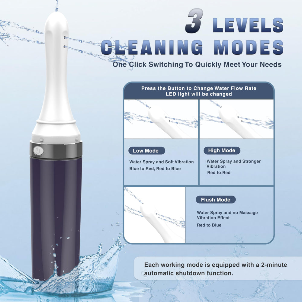 TopQuaFocus three-mode control enables customizable cleaning sessions.