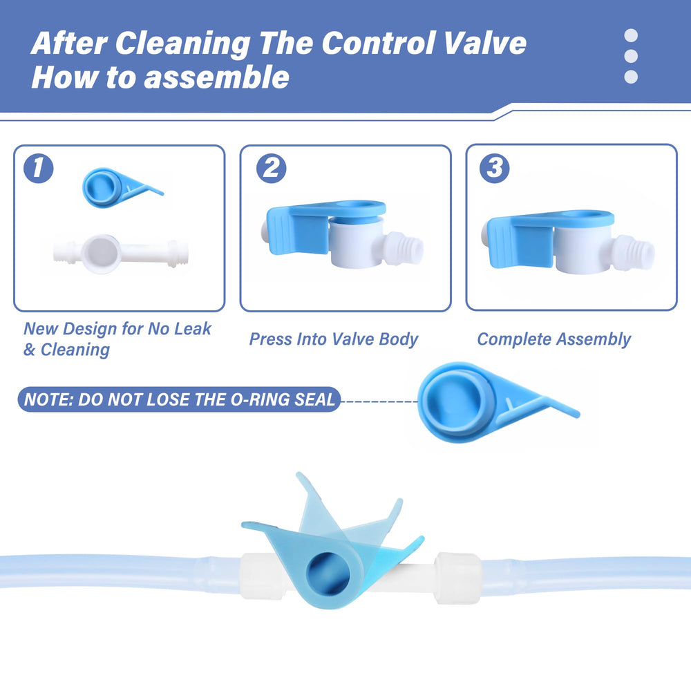 TopQuaFocus anti-back valve helps prevent backflow during use.