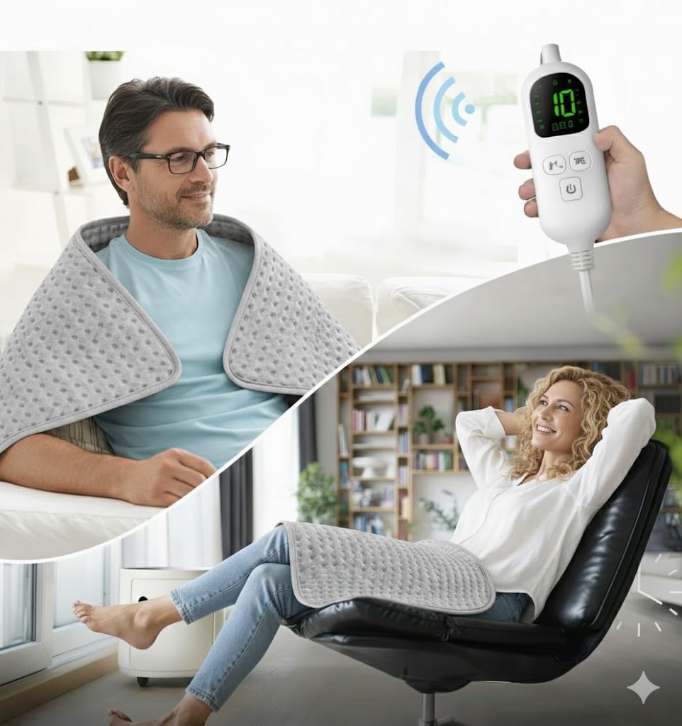 TOPSOSO pad offers moist and dry heat therapy for versatile relief
