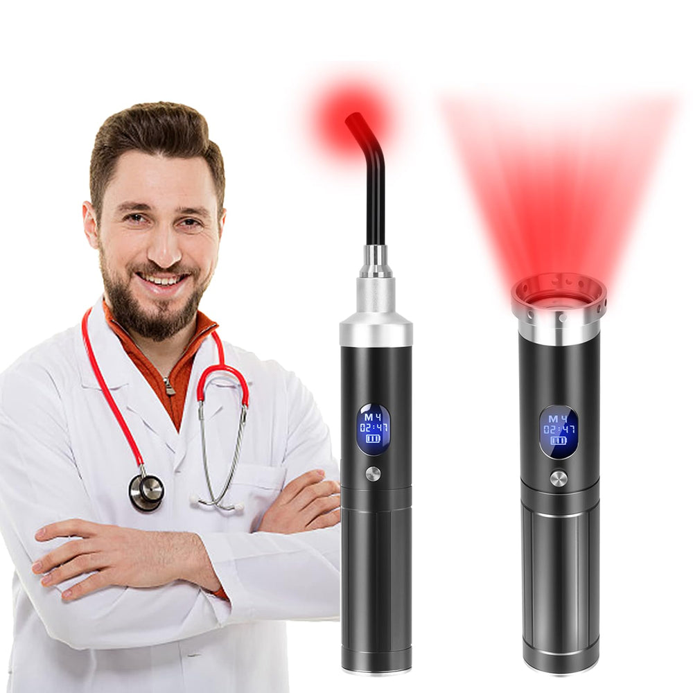 Topvent red light therapy device front view for targeted pain relief and fast soothing warmth.