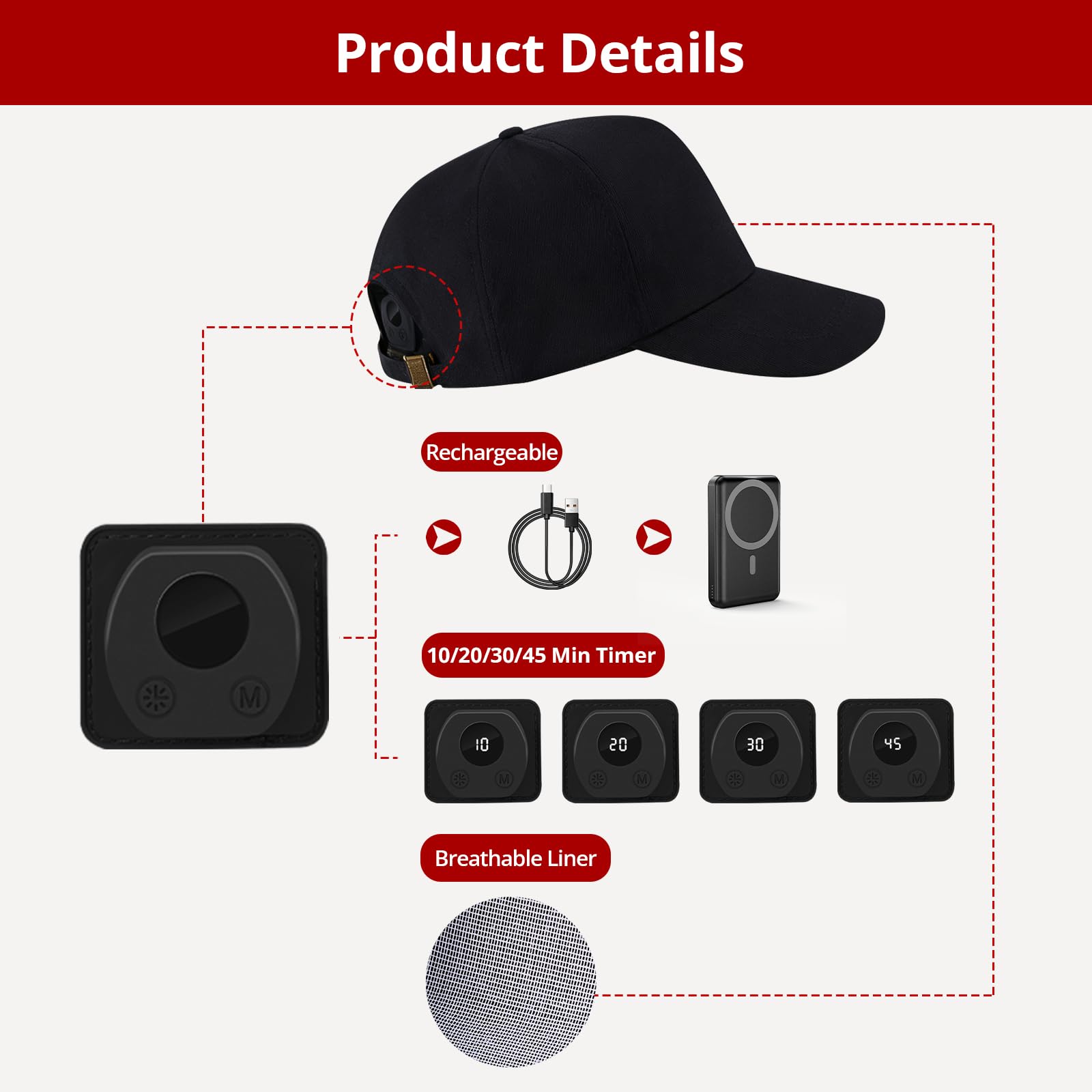 TOQIGA LED Scalp Care Cap Level options highlight versatile intensity and care sessions