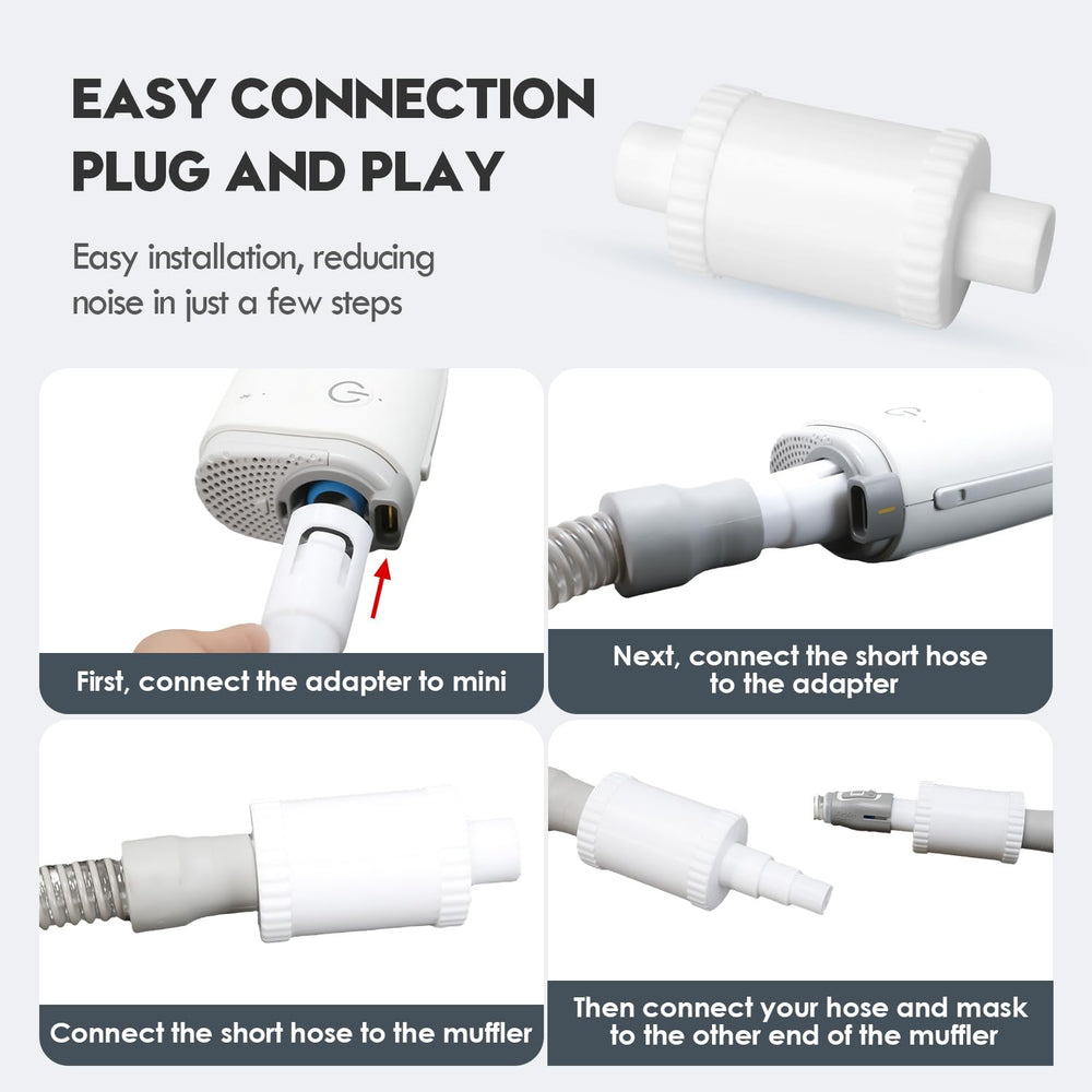 Tordale AirMini adapter fits standard 22mm hoses and masks.