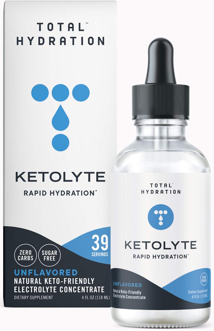 Total Hydration Ketolyte bottle ready for on-the-go rapid hydration and energy support.