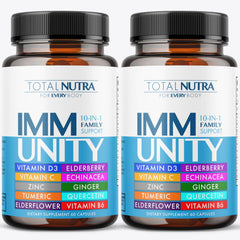 Total Nutra immune boost capsules close-up for daily immune support.
