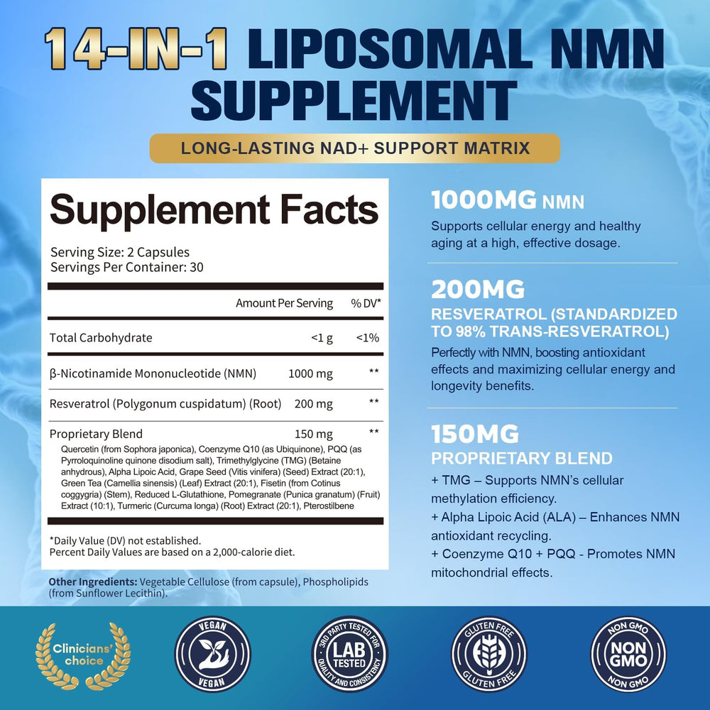 Totaria 14-in-1 complex label highlights wide antioxidant and energy-support blend.