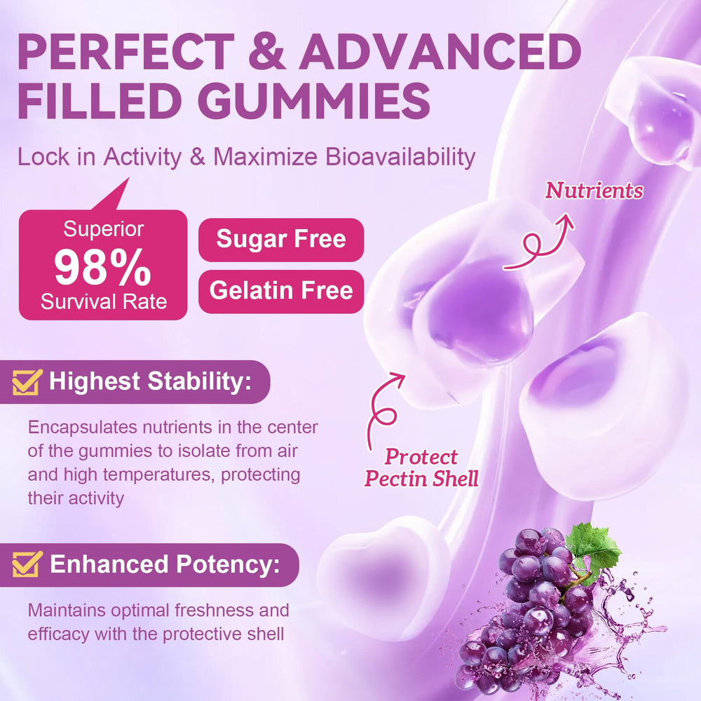 Totaria 19-in-1 core gummy image illustrating stable nutrient delivery.