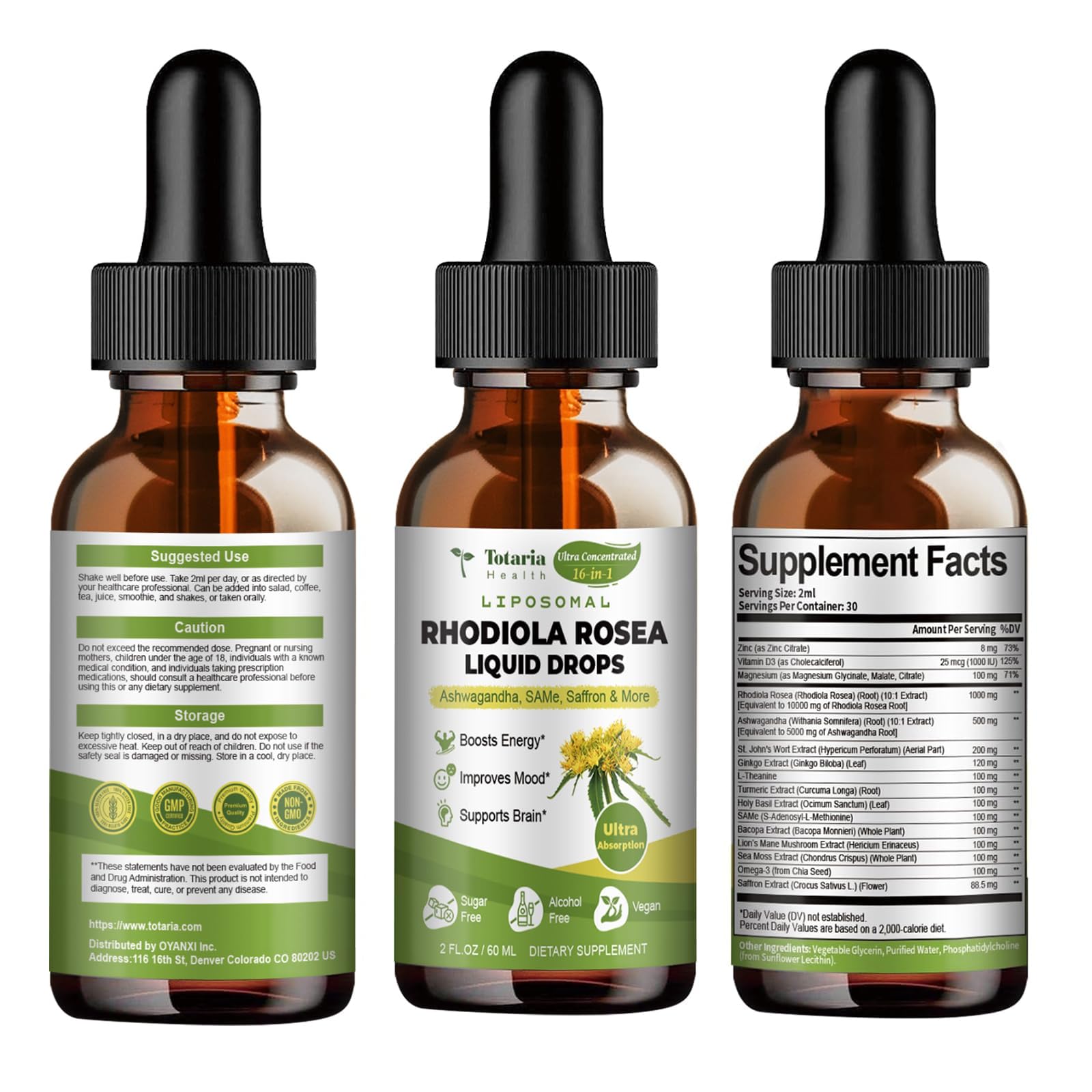 Totaria tincture bundle communicates a comprehensive adaptogenic routine.
