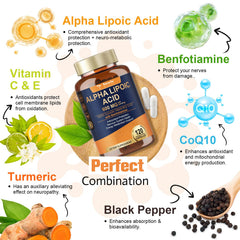 Totaria capsules provide ALA with Benfotiamine for nerve and energy support