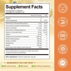 Totaria B vitamins image highlights energy and nerve function support.