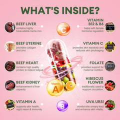 Totaria beef organ capsules close-up; convenient daily capsules for hormonal balance exploration