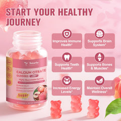 Totaria calcium citrate gummies with vitamin D3 and K2 for immune and bone support