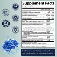 Totaria C- cognitive badge showing gluten-free and non-GMO status