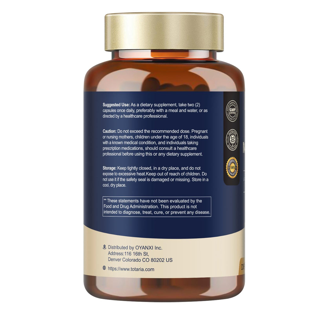 Totaria C-ognitive pills stored in tidy cabinet for daily supplementation