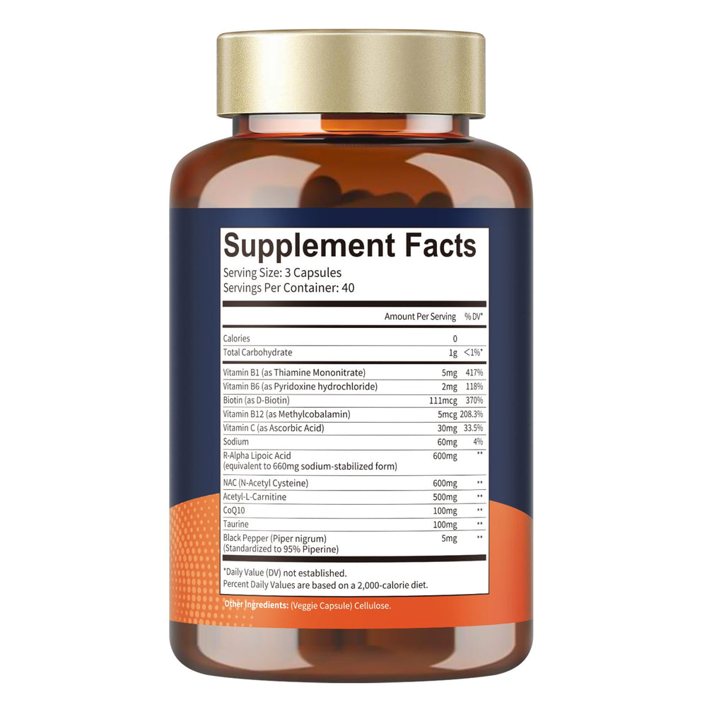 Totaria ingredient image featuring CoQ10 and NAC for antioxidant synergy.
