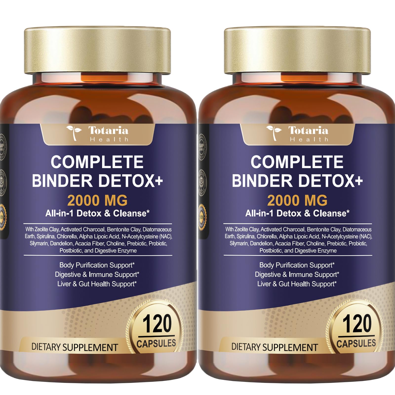 Totaria detox bottle front view for a daily cleanse