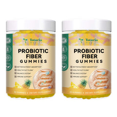 Totaria Fiber Gummies Pineapple bottle front for convenient daily use