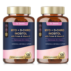 Totaria Inositol bottle front illustrates the 40:1 ratio for daily wellness