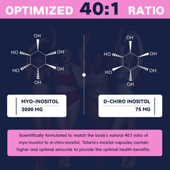 Totaria Inositol vegan, gluten-free label emphasizes clean ingredients