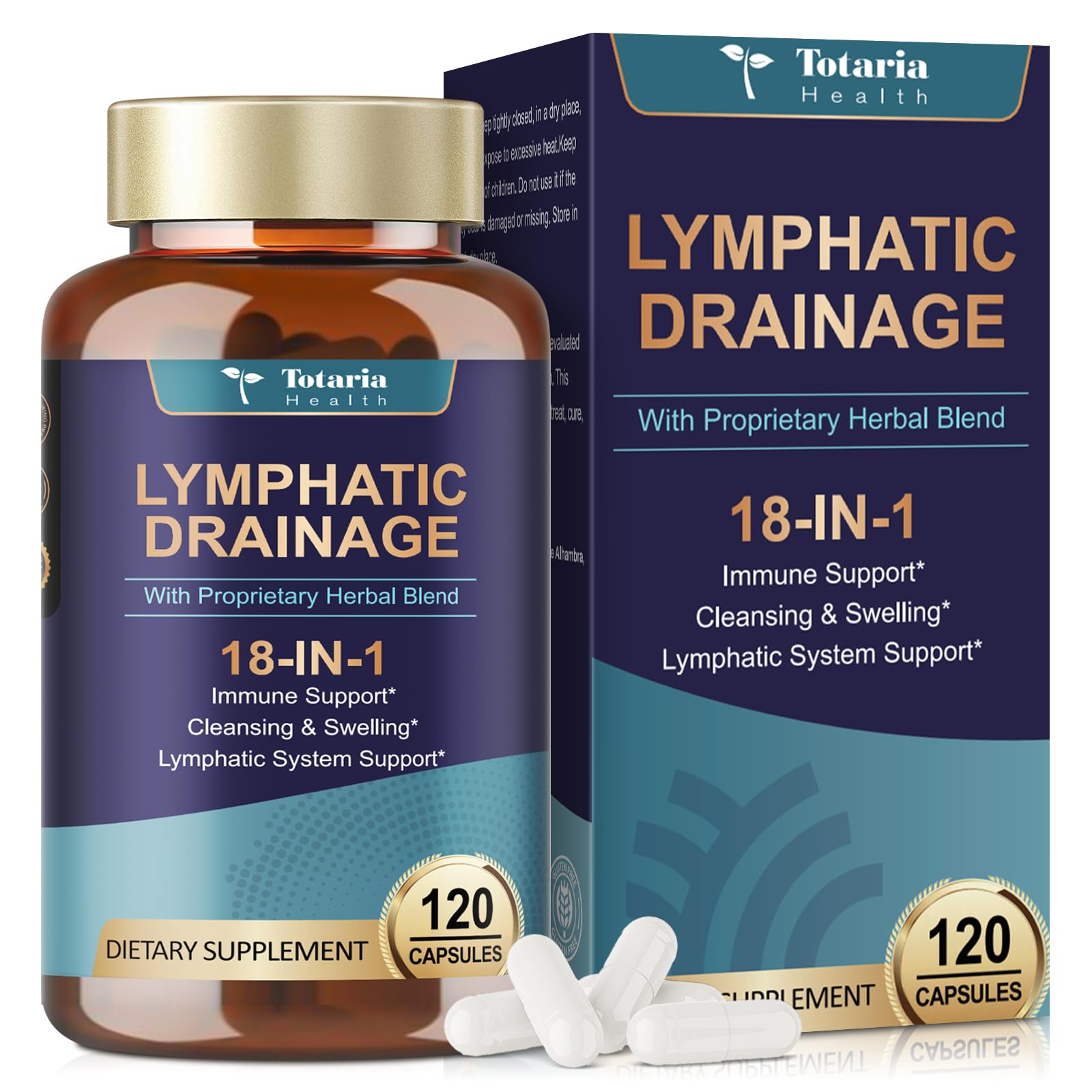 Totaria Lymphatic Drainage bottle for daily wellness routine.