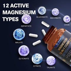 Totaria Magnesium Complex capsules closeup highlights vegan capsules and high bioavailability