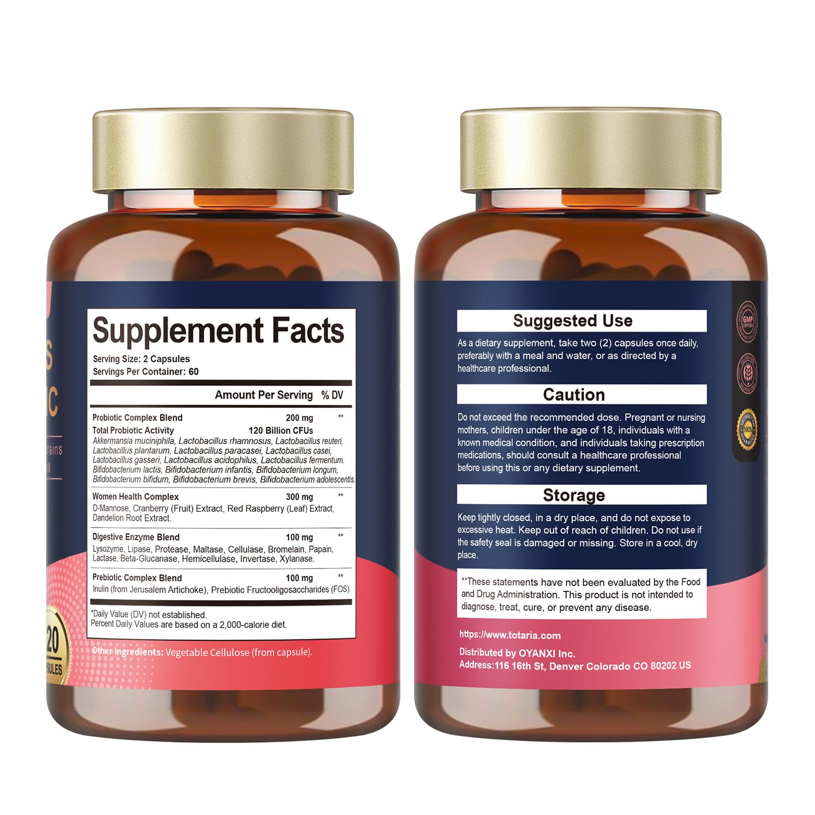 Totaria moisture-proof bottle designed to preserve potency
