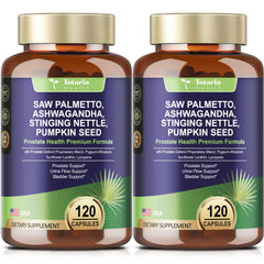 Totaria saw palmetto bottle front showing 240 capsules for easy daily use.