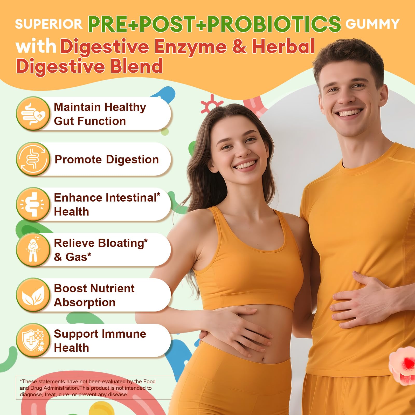 Totaria Sugar Free 5-in-1 gummy bottle label highlights probiotic benefits and potency.