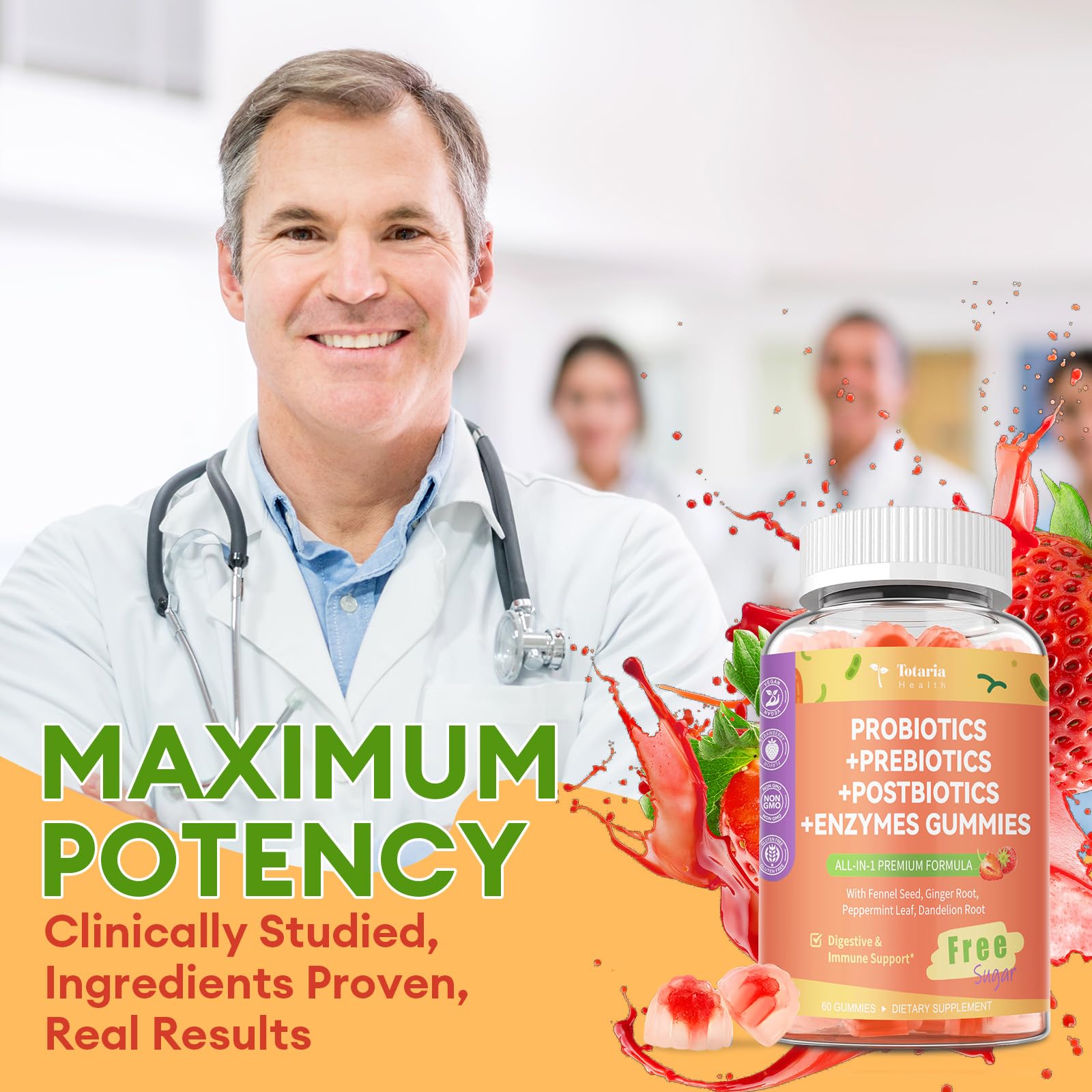 Totaria vegan strawberry flavor profile offers natural taste appeal.