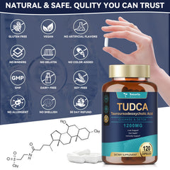 Totaria TUDCA box packaging displayed for clear product information