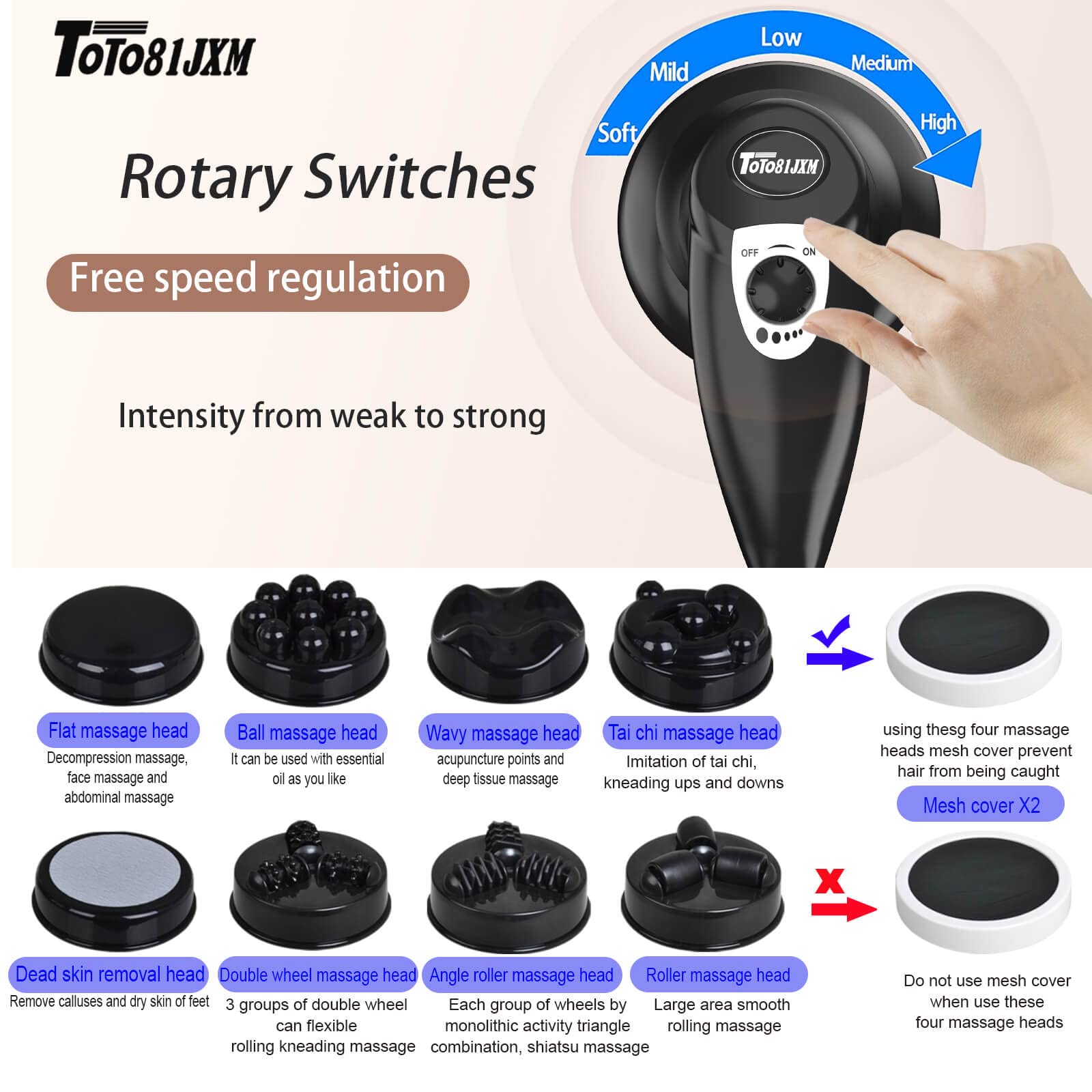 TOTO81JXM portable, compact design for home or travel use.