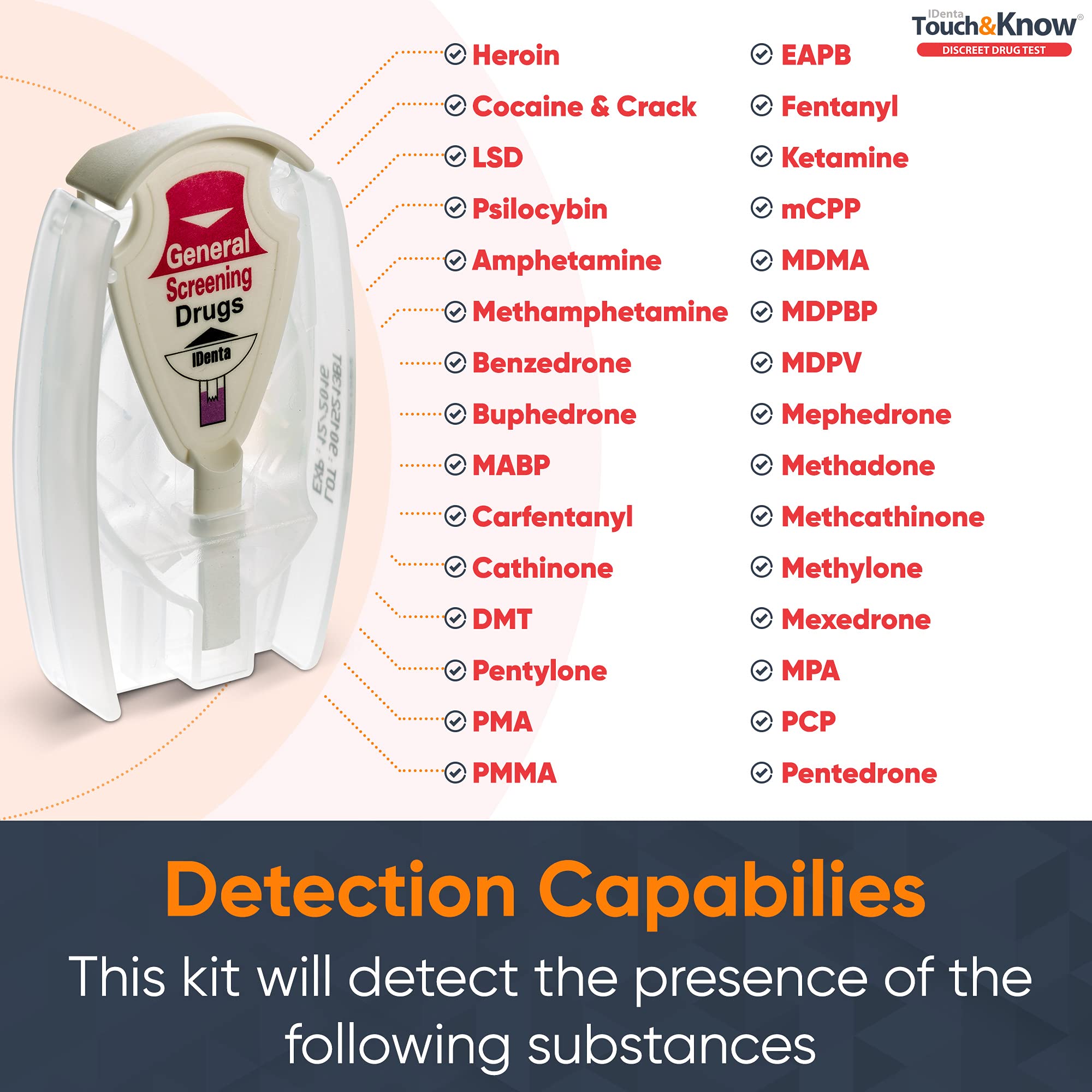 Touch&Know 30-substances icons image shows broad screening capabilities