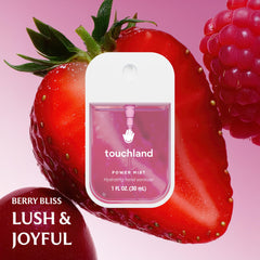Touchland DREAM Five Set travel size mists arranged for easy packing