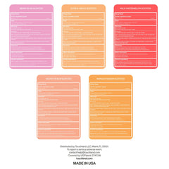 Touchland Juicy 5 Set cruelty-free badge signals ethical skincare choice.