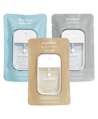 Touchland Rainwater sanitizer spray bottle for quick, refreshing germ protection on the go.