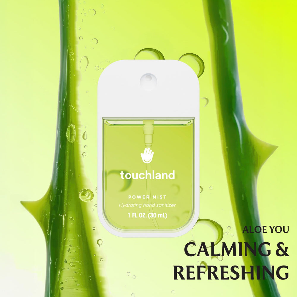 Touchland set packaging shown for easy gifting or travel