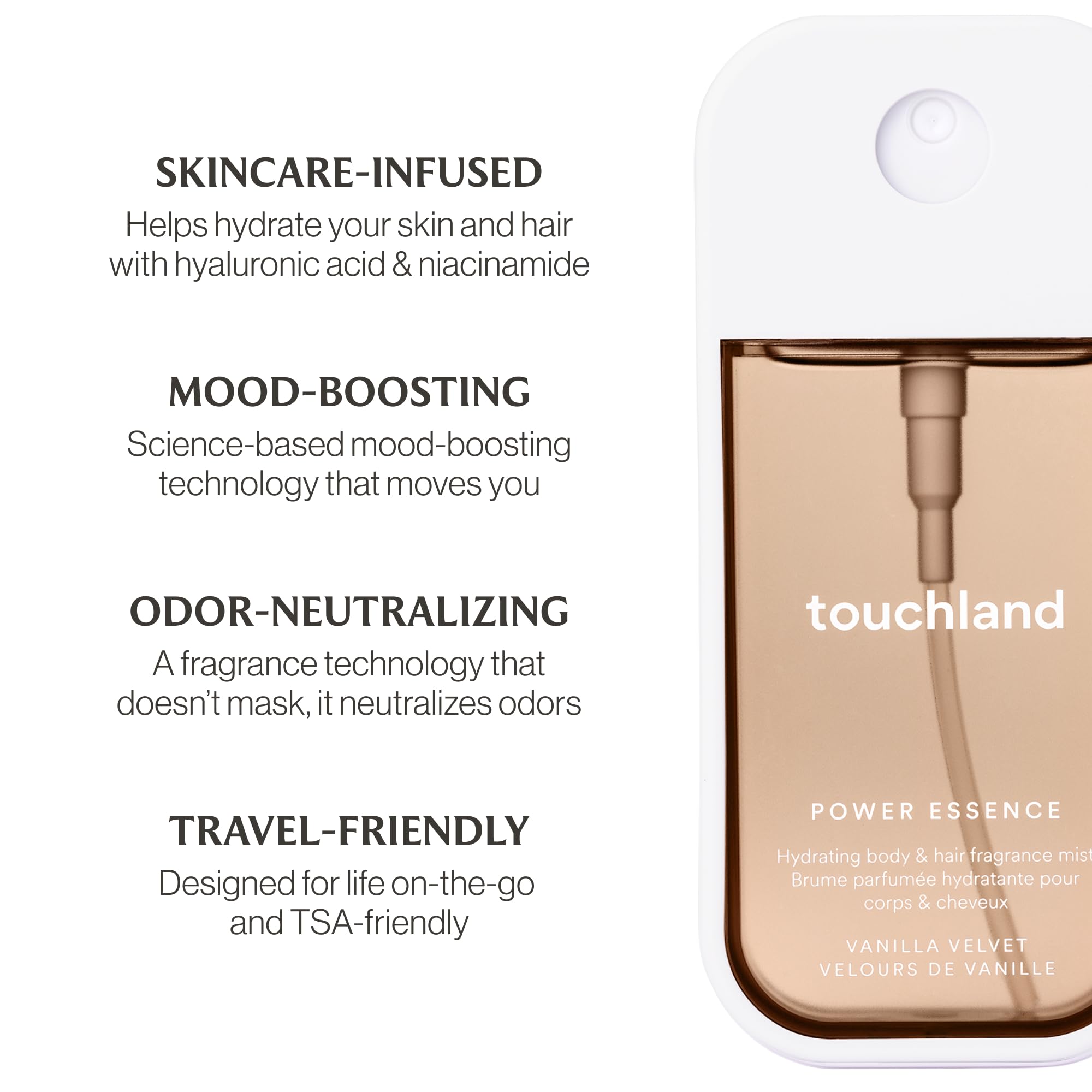 Touchland Sweet Rush duo showcases light aroma and hydrating rituals.