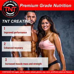 TOUGH-N-TONE Creatine mixed in water for convenient workout support.