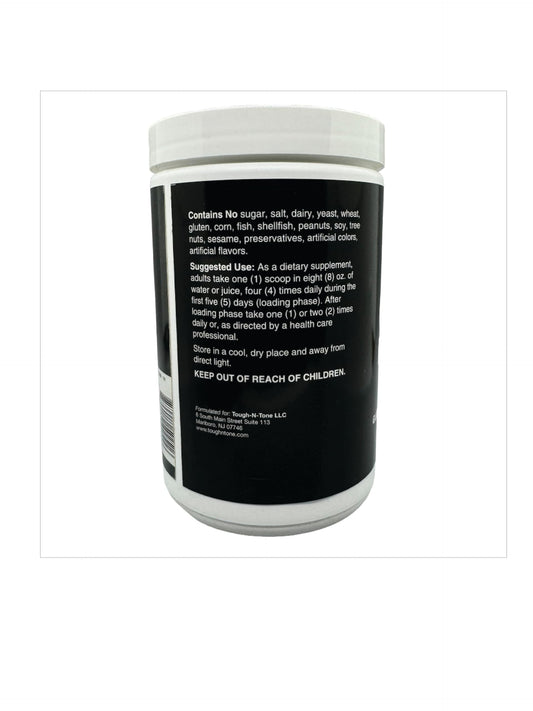 TOUGH-N-TONE Creatine powder pour into shaker for easy mixing and quick use.