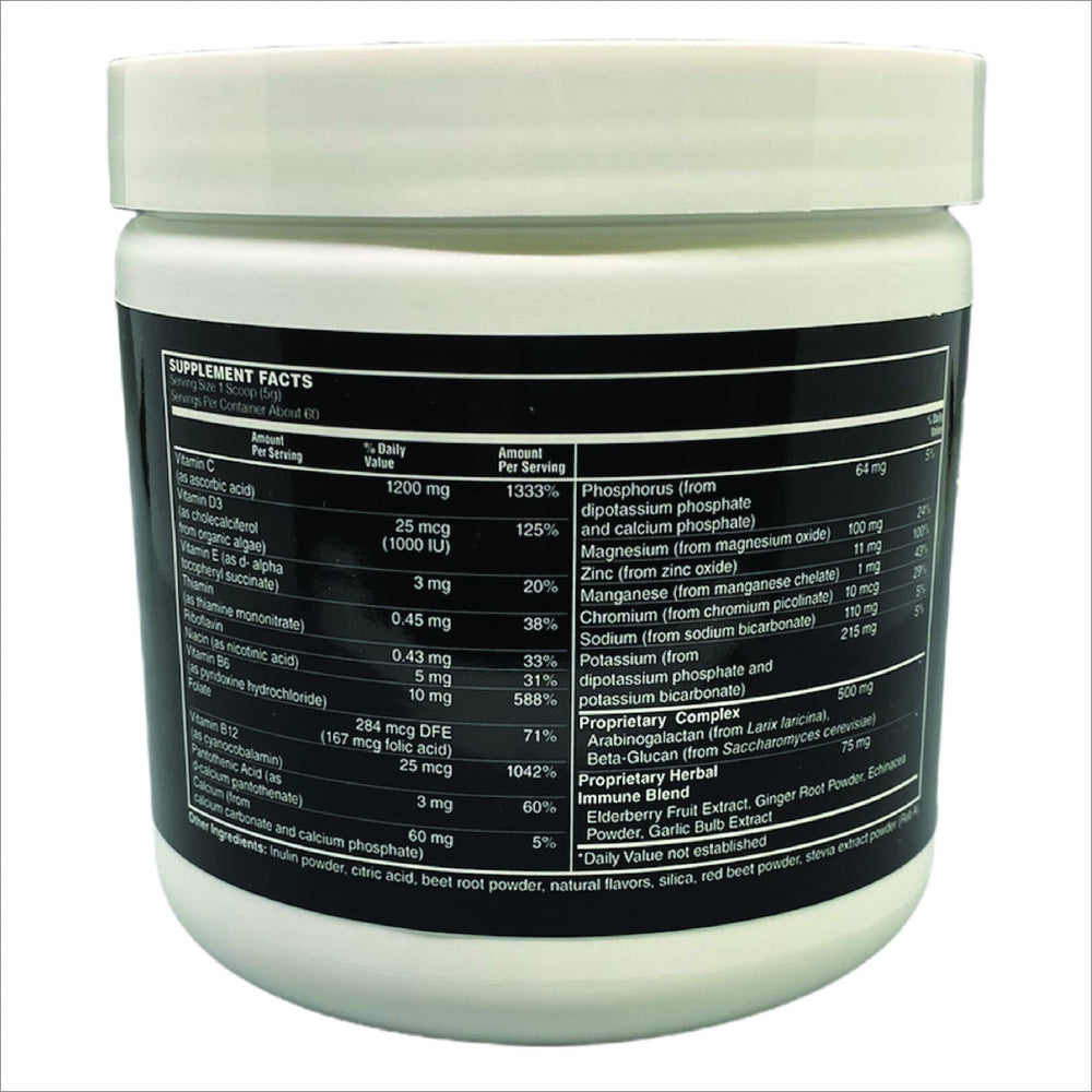 TOUGH-N-TONE ImmunoLYTE Fizz glass with ready-to-drink hydration and immune nutrients