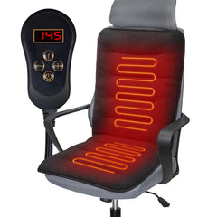 TOYALI heated seat cushion on an office chair delivers cozy warmth for long work sessions.