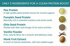 TOZZY Vanilla protein powder added to a smoothie.